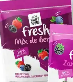 Soriana Mercado Valley Foods mix de berries oferta