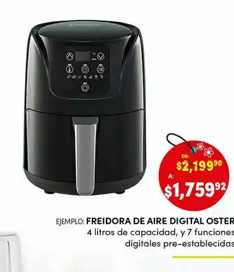 Freidora de aire digital oster