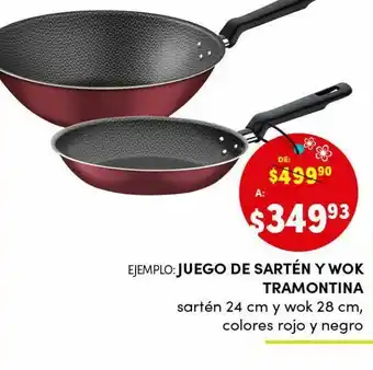 DelSol juego de sartén y wok tramontina oferta