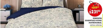 DelSol Edredon essentials home matrimonial oferta