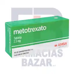 Farmacias Bazar METOTREXATO 2.5MG 50 TABLETAS AMSA oferta