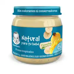Farmacias YZA Papilla Gerber Cosecha Natural Etapa 2 Frutas Tropicales 113g oferta