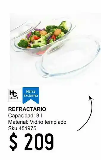 Cacerola vidrio ovalada 3l