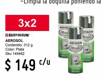 Aerosol metálico plata 312 g