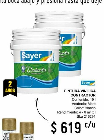 Sodimac Homecenter Base pintura vinílica contractor 19 l base blanca oferta