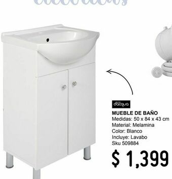 Sodimac Homecenter Mueble de baño blanco 50x43x84 cm oferta