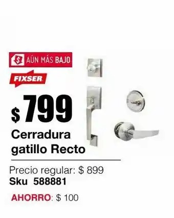 Sodimac Homecenter Cerradura fixser oferta