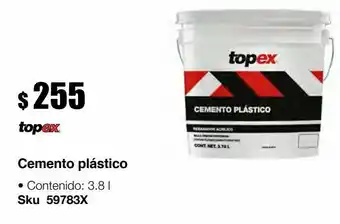 Topex cemento plástico3.8l