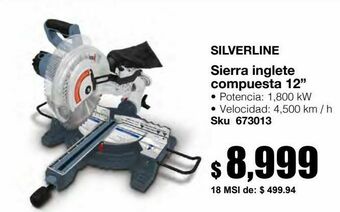 Sodimac Homecenter Sierra ingleteadora telescópica 10" 2hp oferta