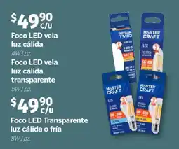 Soriana Mercado Foco LED luz cálida o fría 4W oferta