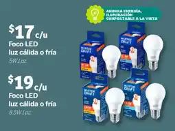 Soriana Mercado Foco LED luz cálida o fría luz cálida o fría 8.5W1pz. oferta