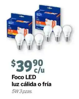 Soriana Mercado Foco LED luz cálida o fría 5W oferta