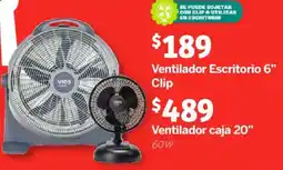 Soriana Mercado Ventilador Escritorio 6" oferta