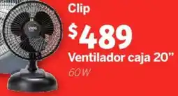 Soriana Mercado Ventilador caja 20" 60W oferta