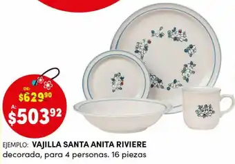 Woolworth Vajilla Santa Anita Riviere oferta