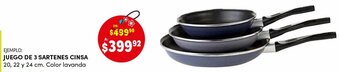 Woolworth Juego de 3 Sartenes Cinsa oferta