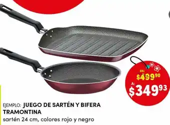 Woolworth Sarten y Bifera Tramontina oferta