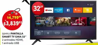 Woolworth Smart TV Ghia 32" oferta