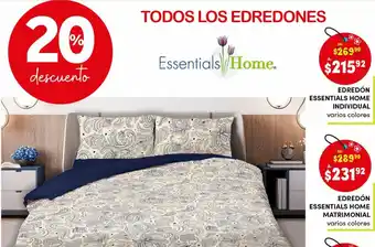 Woolworth Edredon Essentials Home Matrimonial oferta