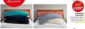 Woolworth Almohada Corporal oferta