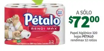 Soriana Súper Papel Higiénico Rendi Max Pétalo 22 rolos oferta