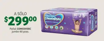 Pañal Comodisec Jumbo 80 pzas
