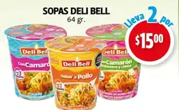 Farmacias Guadalajara Deli Bell sopas oferta