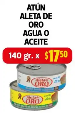 Farmacias Guadalajara Aleta de Oro atun agua o aceite oferta