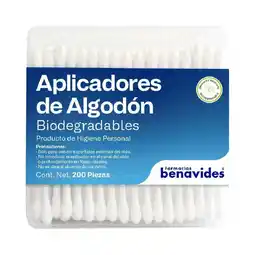 Farmacias Benavides Aplicadores de Algodón oferta