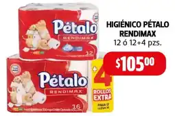 Farmacias Guadalajara Pétalo rendimax higienico oferta