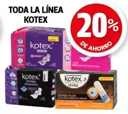 Farmacias Guadalajara Toda la línea kotex oferta