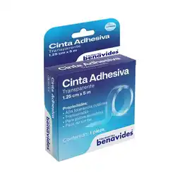 Farmacias Benavides Cinta Adhesiva Transparente 1.25 cm x 9 m oferta