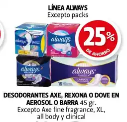 Farmacias Guadalajara Línea always oferta