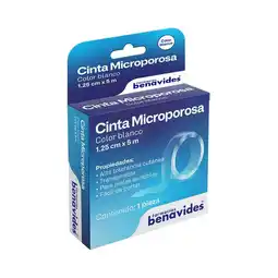 Farmacias Benavides Cinta Microporosa Blanca 1.25 cm x 5 m oferta