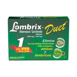 Farmacias Benavides 300 mg/150 mg Mebendazol, Quinfamida oferta