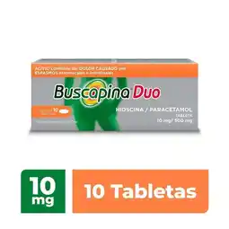 Farmacias Benavides 10 mg Hioscina/500 mg Paracetamol oferta