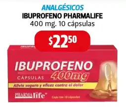 Farmacias Guadalajara Pharmalife ibuprofeno 400 mg oferta