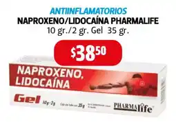 Farmacias Guadalajara Pharmalife naproxeno/lidocaína oferta