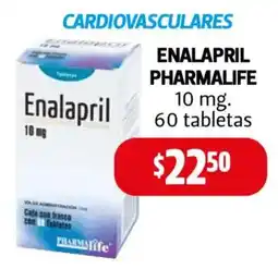 Farmacias Guadalajara Pharmalife enalapril 10 mg oferta