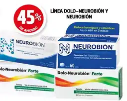 Farmacias Guadalajara Línea dolo-neurobión y neurobión oferta