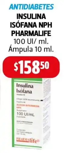 Farmacias Guadalajara Pharmalife insulina isófana NPH oferta