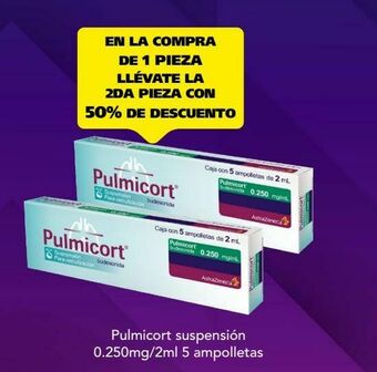 Farmacia San Pablo Pulmicort suspensión 0.250mg/2ml 5 ampolletas oferta