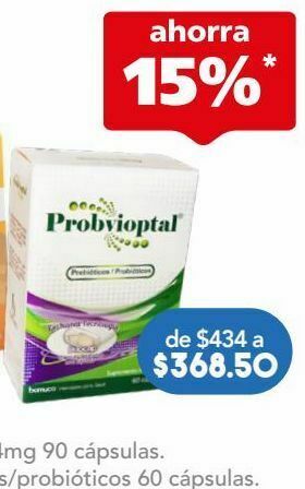 Farmacia San Pablo Probvioptal prebióticos/probióticos 60 cápsulas. oferta