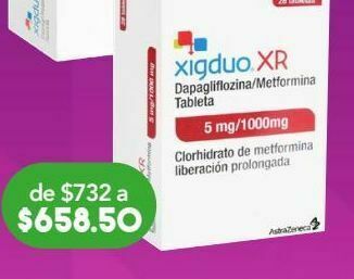 Farmacia San Pablo Xigduo xr 5mg/1000mg 28 tabletas oferta