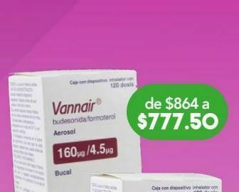 Farmacia San Pablo Vannair aer 160/4.5 mcg caj c/120d oferta