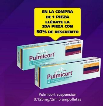 Farmacia San Pablo Pulmicort suspensión 0.125mg/2ml 5 ampolletas oferta