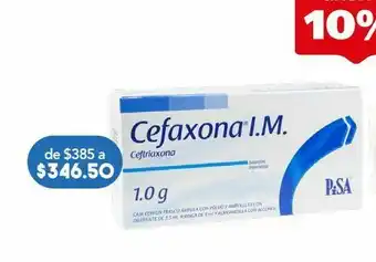 Cefaxona i.m. inyectable 1g 1 frasco ámpula