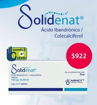 Solidenat tbl 150mg/24000ui caj c/1