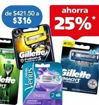 Farmacia San Pablo Gillette fusion 5 cartuchos 4 piezas. oferta