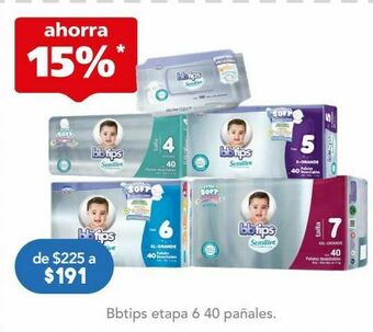 Farmacia San Pablo Bbtips etapa 6 40 pañales oferta